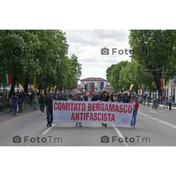 Foto Manzoni Tiziano/LaPresse 25-04-2023Bergamo Italia - Cronaca - Bergamo festa 25 aprile, le celebrazioni della Liberazione