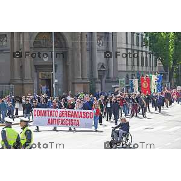 Foto Manzoni Tiziano/LaPresse 25-04-2023Bergamo Italia - Cronaca - Bergamo festa 25 aprile, le celebrazioni della Liberazione