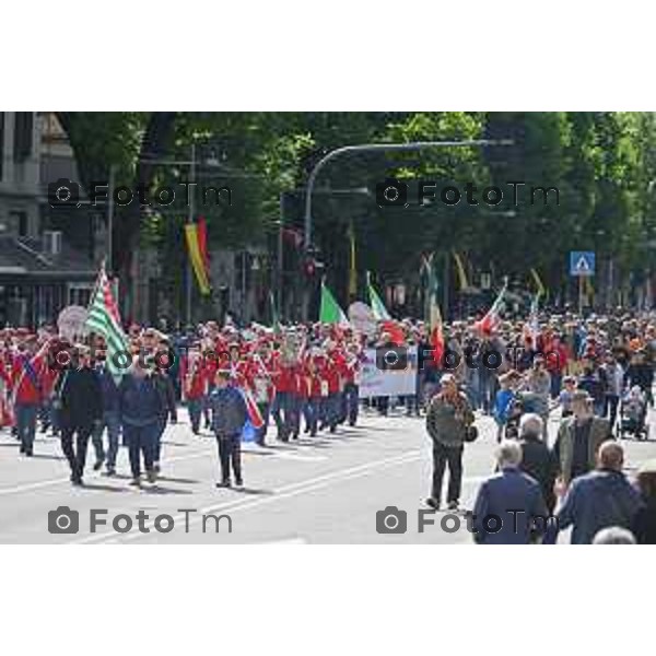 Foto Manzoni Tiziano/LaPresse 25-04-2023Bergamo Italia - Cronaca - Bergamo festa 25 aprile, le celebrazioni della Liberazione