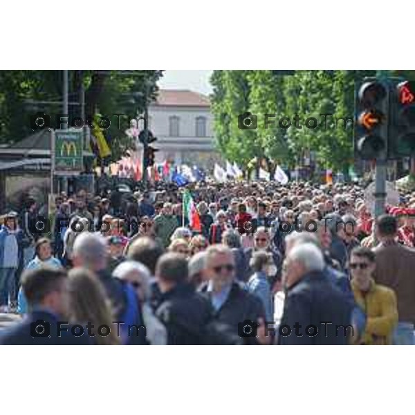 Foto Manzoni Tiziano/LaPresse 25-04-2023Bergamo Italia - Cronaca - Bergamo festa 25 aprile, le celebrazioni della Liberazione