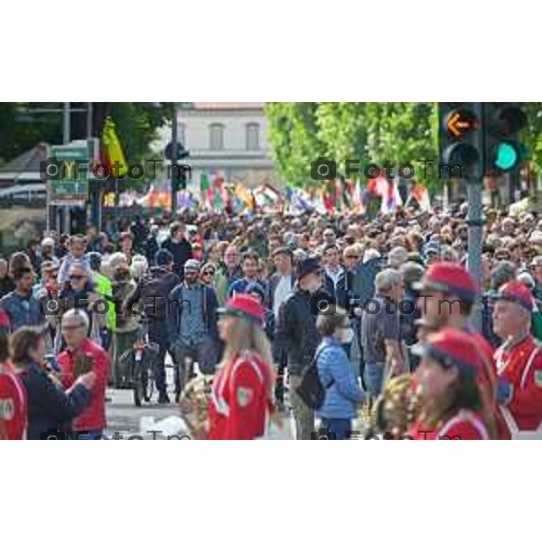 Foto Manzoni Tiziano/LaPresse 25-04-2023Bergamo Italia - Cronaca - Bergamo festa 25 aprile, le celebrazioni della Liberazione