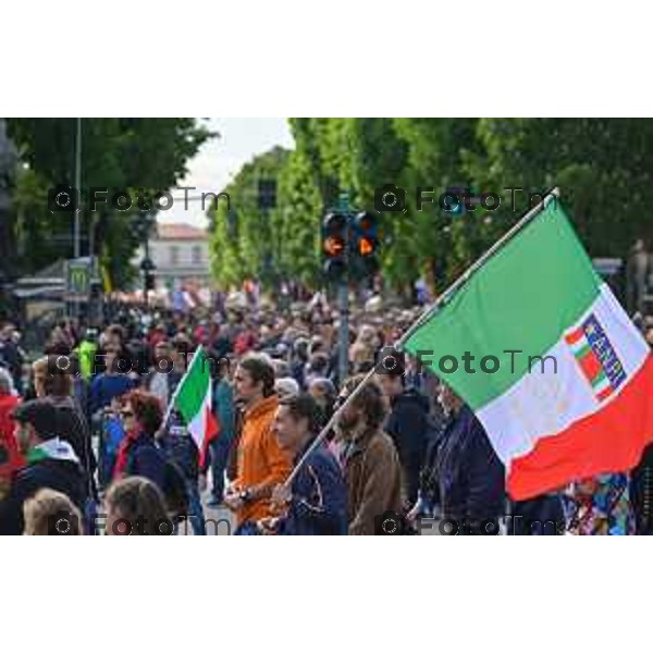 Foto Manzoni Tiziano/LaPresse 25-04-2023Bergamo Italia - Cronaca - Bergamo festa 25 aprile, le celebrazioni della Liberazione