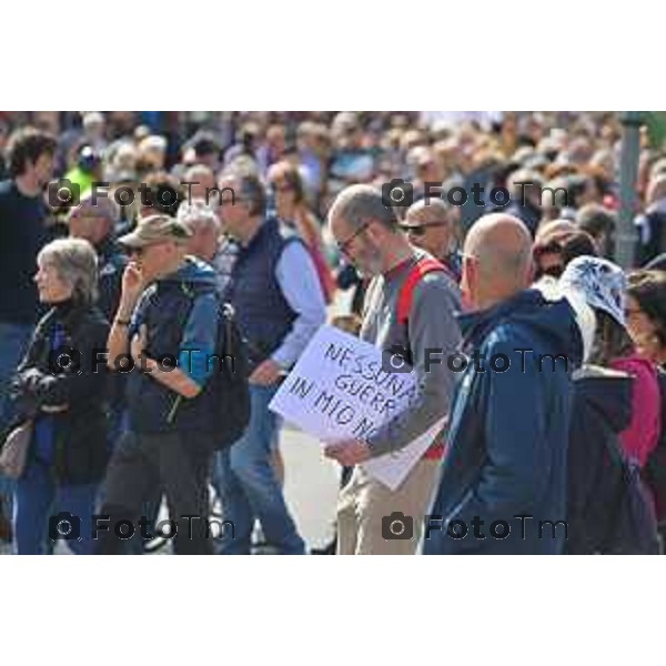 Foto Manzoni Tiziano/LaPresse 25-04-2023Bergamo Italia - Cronaca - Bergamo festa 25 aprile, le celebrazioni della Liberazione