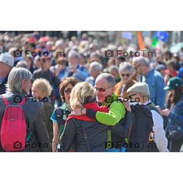 Foto Manzoni Tiziano/LaPresse 25-04-2023Bergamo Italia - Cronaca - Bergamo festa 25 aprile, le celebrazioni della Liberazione