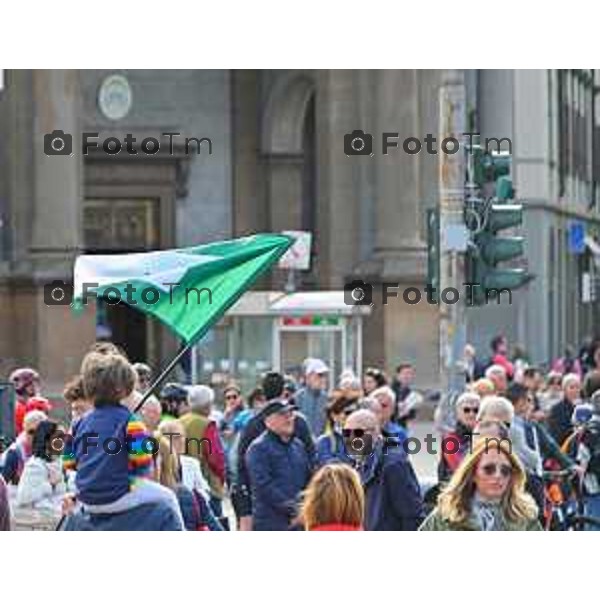 Foto Manzoni Tiziano/LaPresse 25-04-2023Bergamo Italia - Cronaca - Bergamo festa 25 aprile, le celebrazioni della Liberazione