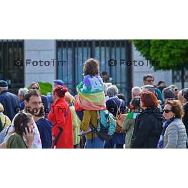 Foto Manzoni Tiziano/LaPresse 25-04-2023Bergamo Italia - Cronaca - Bergamo festa 25 aprile, le celebrazioni della Liberazione