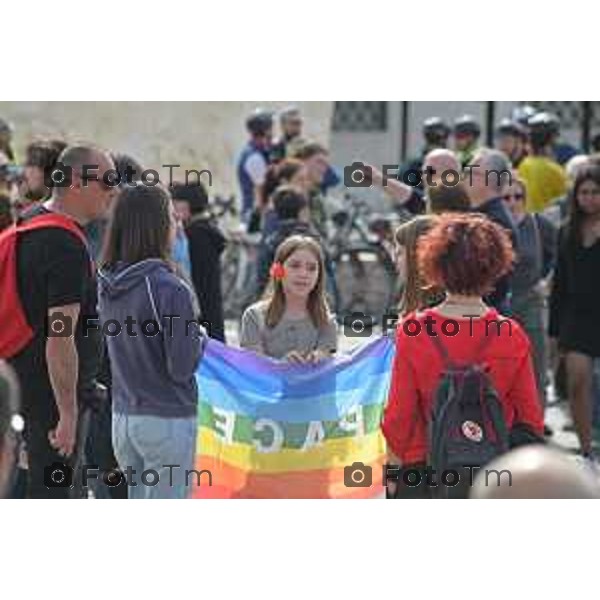 Foto Manzoni Tiziano/LaPresse 25-04-2023Bergamo Italia - Cronaca - Bergamo festa 25 aprile, le celebrazioni della Liberazione