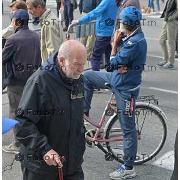 Foto Manzoni Tiziano/LaPresse 25-04-2023Bergamo Italia - Cronaca - Bergamo festa 25 aprile, le celebrazioni della Liberazione ex sindacalista Savino pezzotta