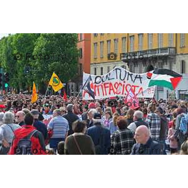 Foto Manzoni Tiziano/LaPresse 25-04-2023Bergamo Italia - Cronaca - Bergamo festa 25 aprile, le celebrazioni della Liberazione