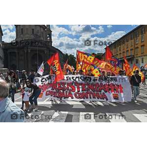 Foto Manzoni Tiziano/LaPresse 25-04-2023Bergamo Italia - Cronaca - Bergamo festa 25 aprile, le celebrazioni della Liberazione