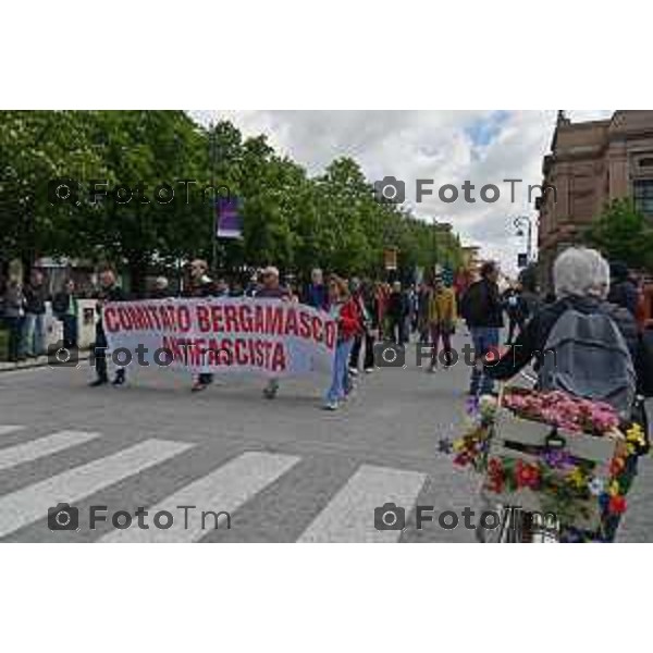 Foto Manzoni Tiziano/LaPresse 25-04-2023Bergamo Italia - Cronaca - Bergamo festa 25 aprile, le celebrazioni della Liberazione