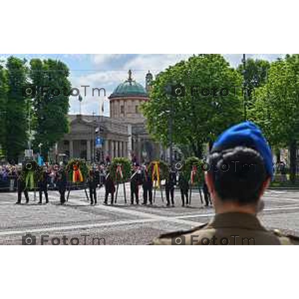 Foto Manzoni Tiziano/LaPresse 25-04-2023Bergamo Italia - Cronaca - Bergamo festa 25 aprile, le celebrazioni della Liberazione