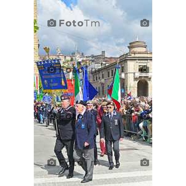 Foto Manzoni Tiziano/LaPresse 25-04-2023Bergamo Italia - Cronaca - Bergamo festa 25 aprile, le celebrazioni della Liberazione