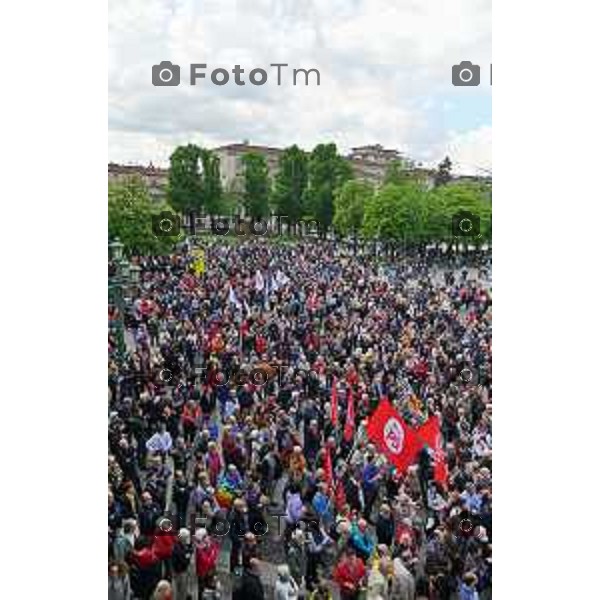 Foto Manzoni Tiziano/LaPresse 25-04-2023Bergamo Italia - Cronaca - Bergamo festa 25 aprile, le celebrazioni della Liberazione