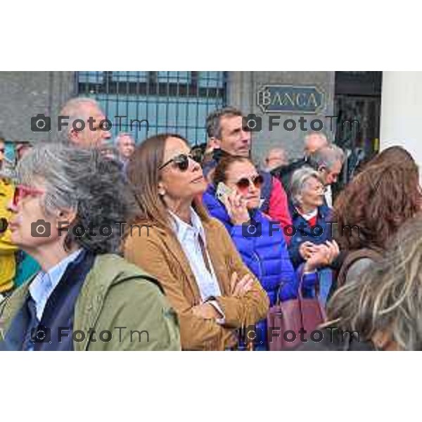 Foto Manzoni Tiziano/LaPresse 25-04-2023Bergamo Italia - Cronaca - Bergamo festa 25 aprile, le celebrazioni della Liberazione Cristina Parodi