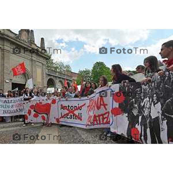 Foto Manzoni Tiziano/LaPresse 25-04-2023Bergamo Italia - Cronaca - Bergamo festa 25 aprile, le celebrazioni della Liberazione