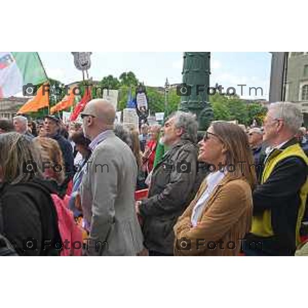 Foto Manzoni Tiziano/LaPresse 25-04-2023Bergamo Italia - Cronaca - Bergamo festa 25 aprile, le celebrazioni della Liberazione Cristina Parodi