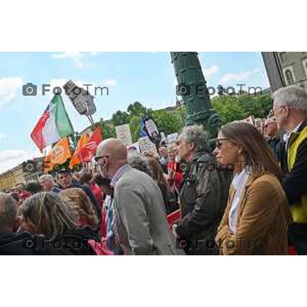 Foto Manzoni Tiziano/LaPresse 25-04-2023Bergamo Italia - Cronaca - Bergamo festa 25 aprile, le celebrazioni della Liberazione Cristina Parodi