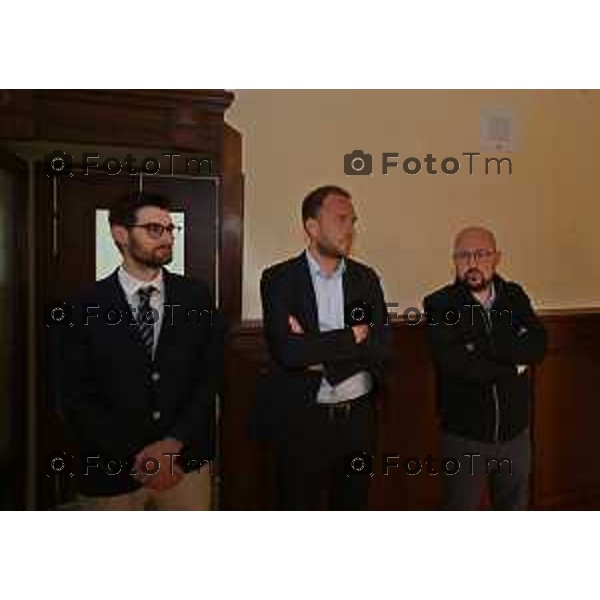 Foto Manzoni Tiziano/LaPresse 26-04-2023Bergamo Italia - Cronaca - Bergamo visita spazi di Palazzo Santo Spirito storico hotel del centro