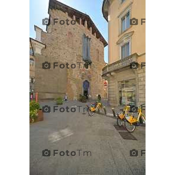 Foto Manzoni Tiziano/LaPresse 26-04-2023Bergamo Italia - Cronaca - Bergamo visita spazi di Palazzo Santo Spirito storico hotel del centro