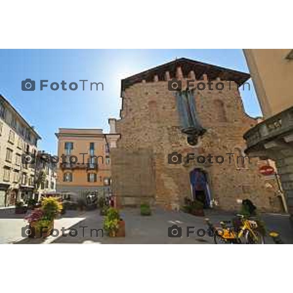 Foto Manzoni Tiziano/LaPresse 26-04-2023Bergamo Italia - Cronaca - Bergamo visita spazi di Palazzo Santo Spirito storico hotel del centro