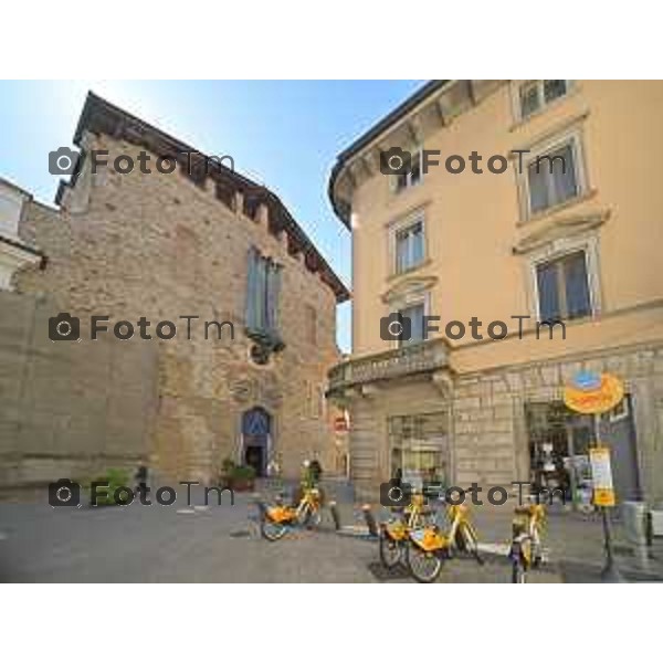 Foto Manzoni Tiziano/LaPresse 26-04-2023Bergamo Italia - Cronaca - Bergamo visita spazi di Palazzo Santo Spirito storico hotel del centro