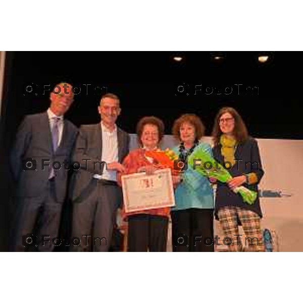 Tiziano Manzoni/LaPresse 29-04- 2023 Bergamo, Italia Cronaca Bergamo Giuseppe Bergamo cerimonia conclusiva della 39° edizione del Premio Narrativa Premio alla carriera "Il Calepino" alla scrittrice LIA LEVI.