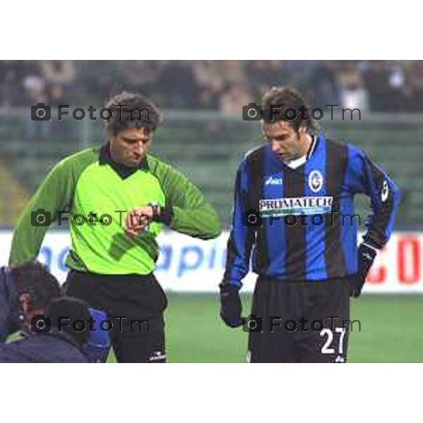 INCONTRO DI CALCIO SERIE A 22.12.02 ATALANTA EMPOLI ARBITRO BOLOGNINO -DONI