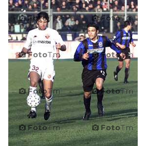 BERGAMO 19 GENNAIO 2003 CAMPIONATO DI CALCIO SERIE A ATALANTA ROMA PRIMO TEMPO CANDELA\'-PIA\'