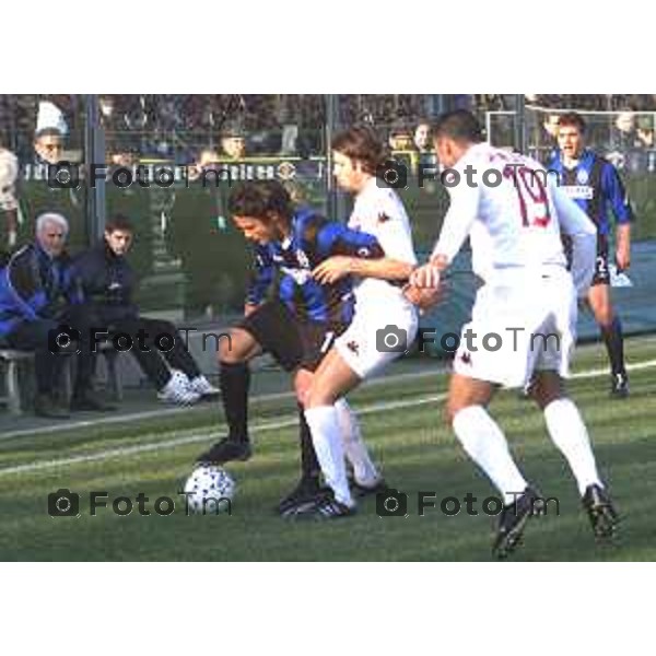 BERGAMO 19 GENNAIO 2003 CAMPIONATO DI CALCIO SERIE A ATALANTA ROMA PRIMO TEMPO PIA\' CANDELA\' SAMUEL