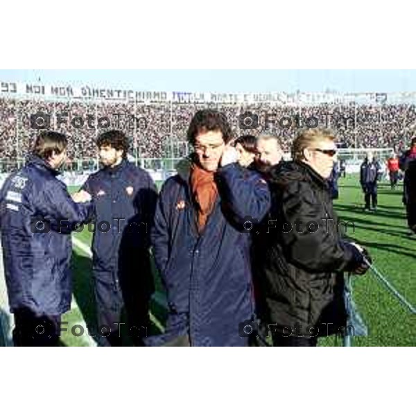 BERGAMO 19 GENNAIO 2003 CAMPIONATO DI CALCIO SERIE A ATALANTA ROMA PRIMO TEMPO CAPELLO