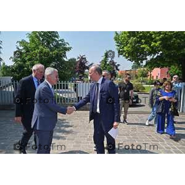 Foto Manzoni Tiziano/LaPresse 6-05-2023Bergamo Italia - Cronaca - Bergamo consegna diplomi dell\'Istituto Giulio Natta Giuseppe Valditara, Ministro dell\'istruzione e del Merito.