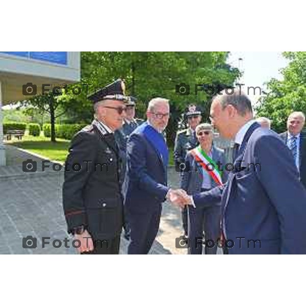 Foto Manzoni Tiziano/LaPresse 6-05-2023Bergamo Italia - Cronaca - Bergamo consegna diplomi dell\'Istituto Giulio Natta Giuseppe Valditara, Ministro dell\'istruzione e del Merito.