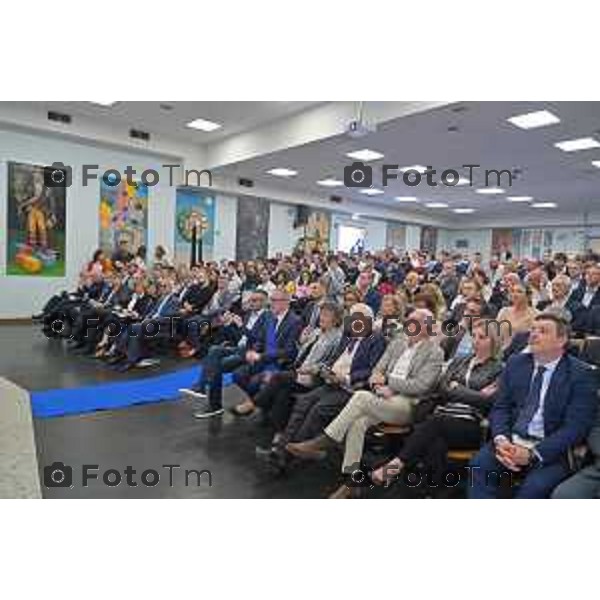 Foto Manzoni Tiziano/LaPresse 6-05-2023Bergamo Italia - Cronaca - Bergamo consegna diplomi dell\'Istituto Giulio Natta Giuseppe Valditara, Ministro dell\'istruzione e del Merito.