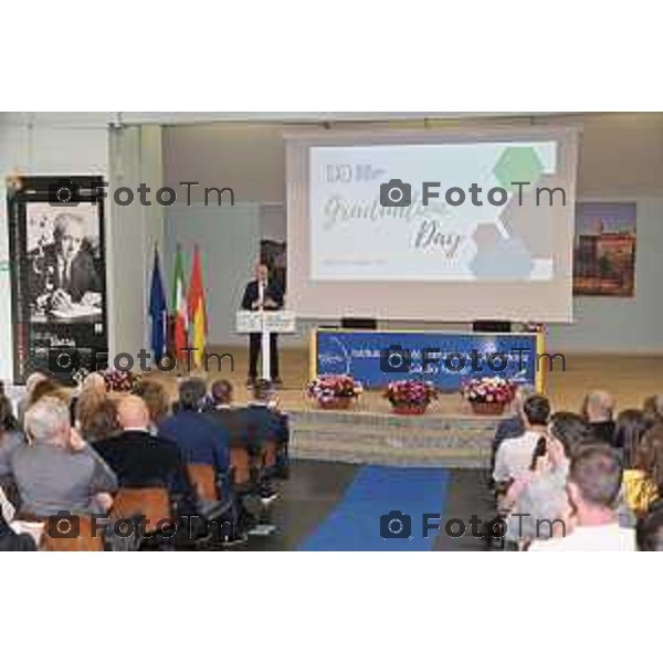 Foto Manzoni Tiziano/LaPresse 6-05-2023Bergamo Italia - Cronaca - Bergamo consegna diplomi dell\'Istituto Giulio Natta Giuseppe Valditara, Ministro dell\'istruzione e del Merito.
