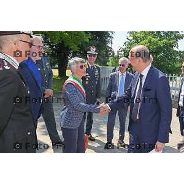 Foto Manzoni Tiziano/LaPresse 6-05-2023Bergamo Italia - Cronaca - Bergamo consegna diplomi dell\'Istituto Giulio Natta Giuseppe Valditara, Ministro dell\'istruzione e del Merito.