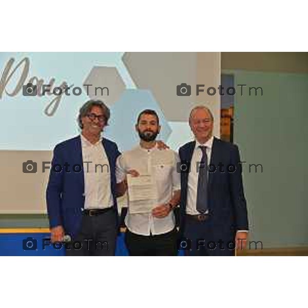 Foto Manzoni Tiziano/LaPresse 6-05-2023Bergamo Italia - Cronaca - Bergamo consegna diplomi dell\'Istituto Giulio Natta Giuseppe Valditara, Ministro dell\'istruzione e del Merito.