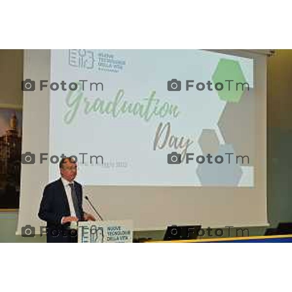 Foto Manzoni Tiziano/LaPresse 6-05-2023Bergamo Italia - Cronaca - Bergamo consegna diplomi dell\'Istituto Giulio Natta Giuseppe Valditara, Ministro dell\'istruzione e del Merito.