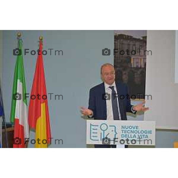 Foto Manzoni Tiziano/LaPresse 6-05-2023Bergamo Italia - Cronaca - Bergamo consegna diplomi dell\'Istituto Giulio Natta Giuseppe Valditara, Ministro dell\'istruzione e del Merito.