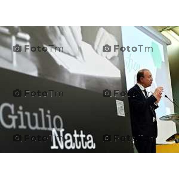 Foto Manzoni Tiziano/LaPresse 6-05-2023Bergamo Italia - Cronaca - Bergamo consegna diplomi dell\'Istituto Giulio Natta Giuseppe Valditara, Ministro dell\'istruzione e del Merito.