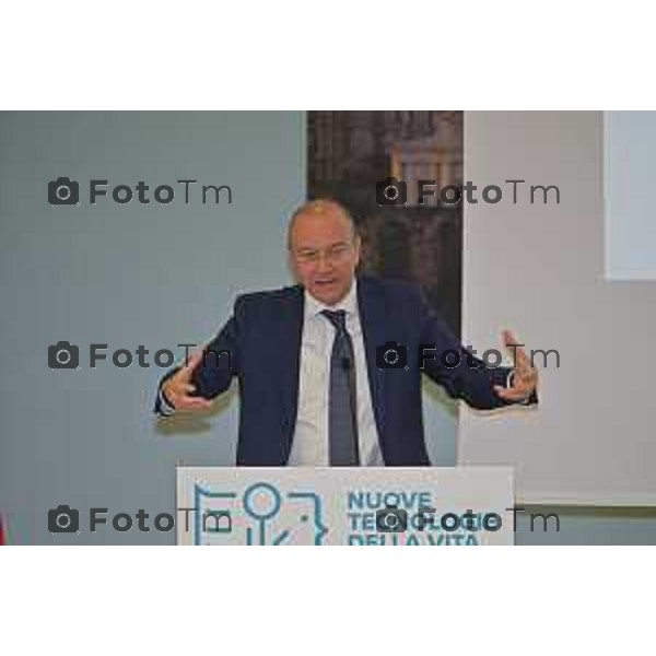 Foto Manzoni Tiziano/LaPresse 6-05-2023Bergamo Italia - Cronaca - Bergamo consegna diplomi dell\'Istituto Giulio Natta Giuseppe Valditara, Ministro dell\'istruzione e del Merito.