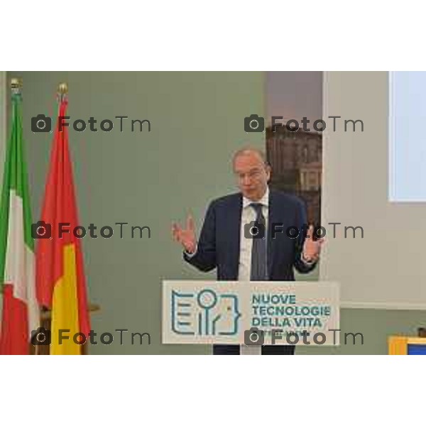 Foto Manzoni Tiziano/LaPresse 6-05-2023Bergamo Italia - Cronaca - Bergamo consegna diplomi dell\'Istituto Giulio Natta Giuseppe Valditara, Ministro dell\'istruzione e del Merito.