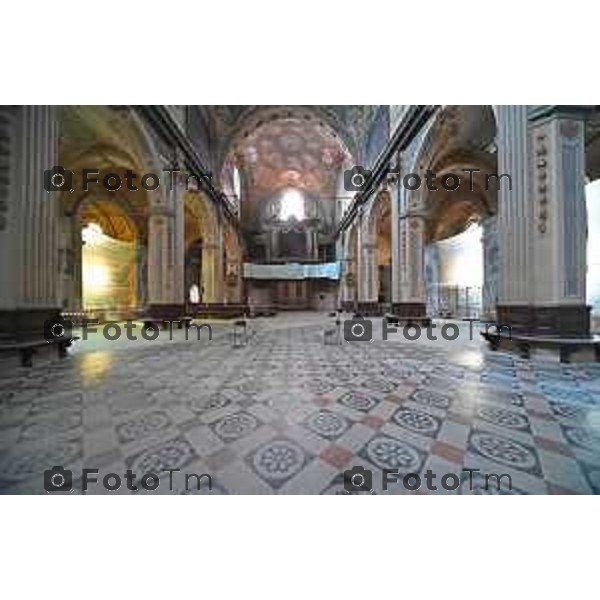 Foto Manzoni Tiziano/LaPresse 11-05-2023Bergamo Italia - Cronaca - Bergamo estauro basilica di San Martino e Santa Maria Assunta la chiesa Treviglio,