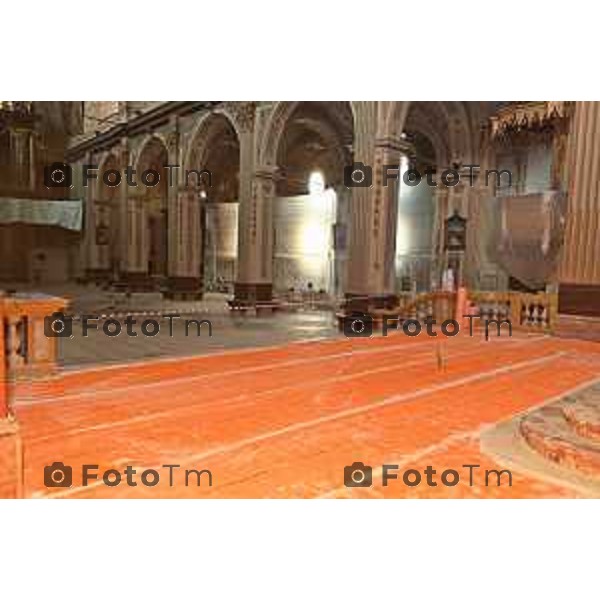 Foto Manzoni Tiziano/LaPresse 11-05-2023Bergamo Italia - Cronaca - Bergamo estauro basilica di San Martino e Santa Maria Assunta la chiesa Treviglio,