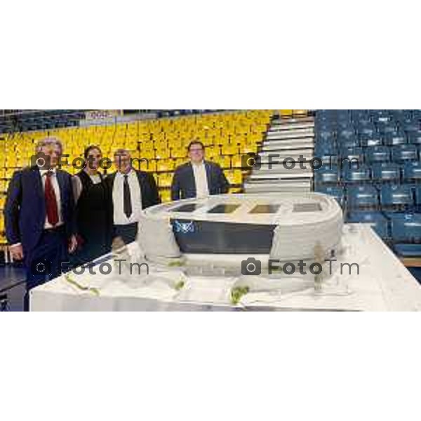 Foto Manzoni Tiziano/LaPresse 12-0452023Bergamo Italia - Cronaca - Treviglio Bg Presentazione nuovo progetto per il nuovo palazzetto dello sport