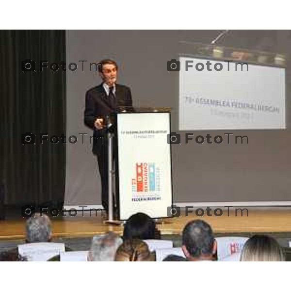 Foto Manzoni Tiziano/LaPresse 13-05-2023 Bergamo Italia - Cronaca - Bergamo Brescia, Capitale italiana della Cultura 2023, per la 73a Assemblea Nazionale della Federalberghi.