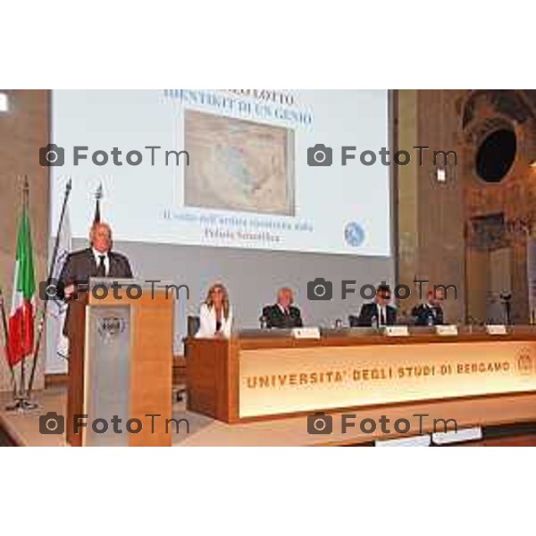 Foto Manzoni Tiziao/LaPresse 18-05-2023Bergamo Italia - Cronaca - Bergamo convegno “Lorenzo Lotto, identikit di un Genio” presentato il vero volto dell’artista