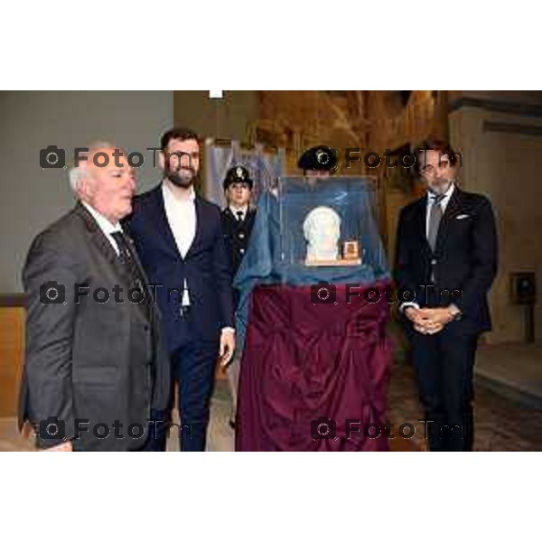 Foto Manzoni Tiziao/LaPresse 18-05-2023Bergamo Italia - Cronaca - Bergamo convegno “Lorenzo Lotto, identikit di un Genio” presentato il vero volto dell’artista