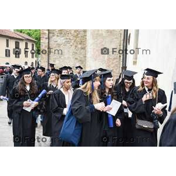 Foto Manzoni Tiziano/LaPresse 20-05-2023 Bergamo Italia - Cronaca - Bergamo\'Aula Magna della sede universitaria di Sant’Agostino in Città Alta a Bergamo si terrà il Graduation Day dell’Università degli studi di Bergamo.