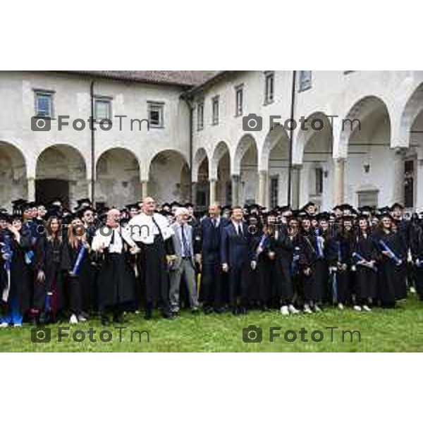 Foto Manzoni Tiziano/LaPresse 20-05-2023 Bergamo Italia - Cronaca - Bergamo\'Aula Magna della sede universitaria di Sant’Agostino in Città Alta a Bergamo si terrà il Graduation Day dell’Università degli studi di Bergamo.